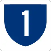 Highway 1 marker