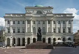 Staszic Palace, the seat of the Polish Academy of Sciences