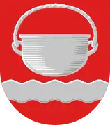 A cauldron pictured in the coat of arms of Padasjoki