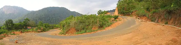 The hairpin bends on the roads at Paalchuram