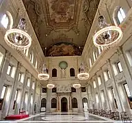 The central hall of the palace