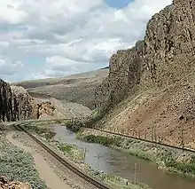 The same site, located just northeast of Palisade, 140 years later