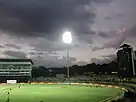 The stadium under lights