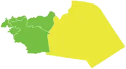 Map of Tadmur District within Homs Governorate