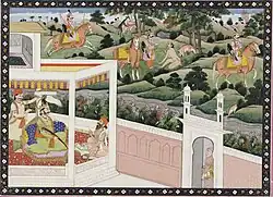 Pandu shoots Kindama, who is disguised as a deer.