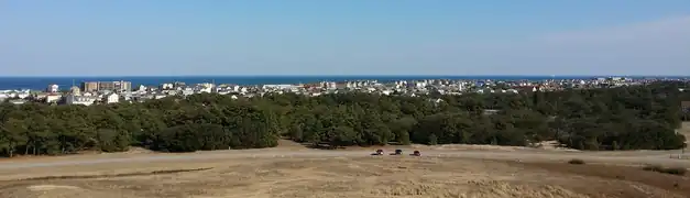 Photographed from the Wright Brothers National Memorial