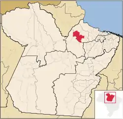 Location in the State of Pará