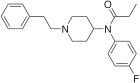 Chemical structure of Parafluorofentanyl.