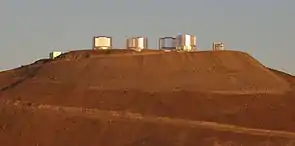 Cerro Paranal (main-peak) with the VLT and VST