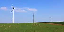 The wind farm in Grimault