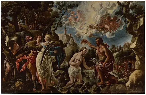 El bautismo de Cristo, (1667) 230 x 356 cm, Museo de Huesca/Museo del Prado