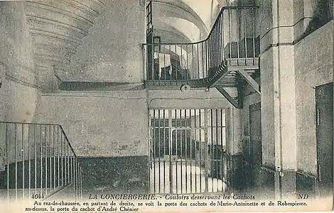 Interior of Conciergerie in 1936