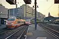 TGV Sud-Est at Paris-Gare de Lyon in original orange livery, May 1987