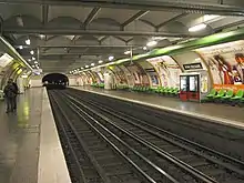 Two-track, two-platform subway station