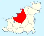 Location of Castel in Guernsey