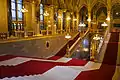 The main staircase of the parliament building