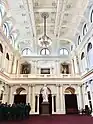 Queen's Hall in Parliament House, with a statue of Queen Victoria