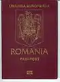 EU Romanian Biometric Passport (2008 - 2011)