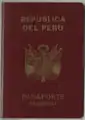 Peruvian Passport issued during the 1990s