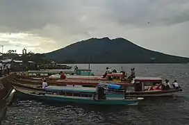 Passenger boat at the lake