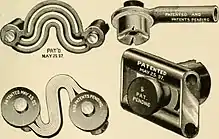 Various Rail Bonding Hardware showing "Patented"/"Patents Pending"