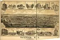 A view of Paterson c. 1880