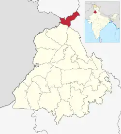 Location in Punjab