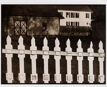 White Fence, by Paul Strand. Published in Camera Work, No 49-50, 1917