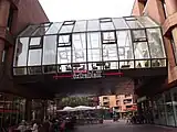 A Skyway serving as part of a café, Münster, Germany