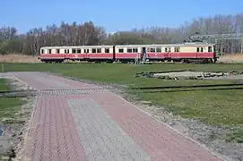 Former Peenemünde railbus in the open air site