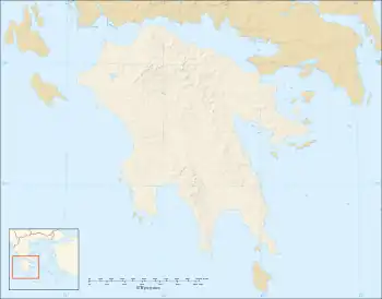 Battle of Navarino is located in Peloponnese