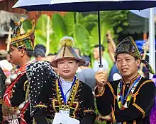 Conical hats of the Dusun people in Sabah, Malaysia