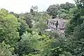 Picturesque housing on the south side of the river at Penicuik