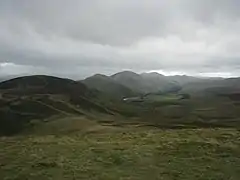 The Pentland Hills seen from Allermuir Hill