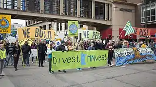 Demonstrators in Minneapolis