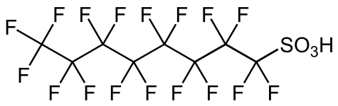 PFOS, a surfactant and a controversial pollutant.