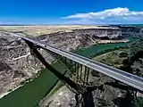 Perrine Bridge, aerial view