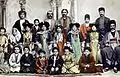 Assyrian Christians from lake Urmia in north western Persia in their traditional costumes.