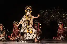 Topeng dance performance from Cirebon, West Java, Indonesia