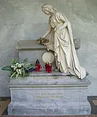 Petar Preradović's grave