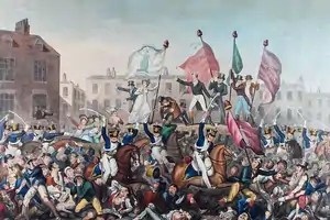 Painting of the Peterloo Massacre