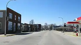 Looking west along East Center Street