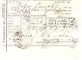 Petrevene tax receipt, 1896