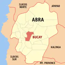 Map of Abra with Bucay highlighted