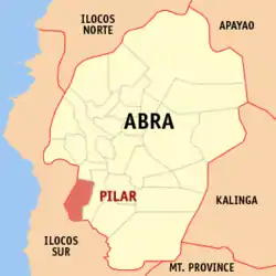 Map of Abra with Pilar highlighted