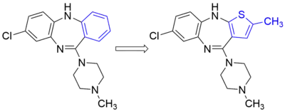 A phenyl for methylthiophene bioisosteric replacement