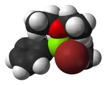 Space-filling model of the PhMgBr-diethyl ether adduct