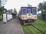 A PNR train in Ligao railway station