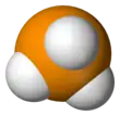 Spacefill model of phosphine