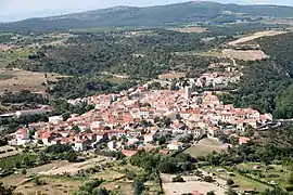 Photograph looking south-west towards the village of Latour-de-France.